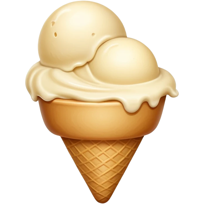 beige icecream emoji