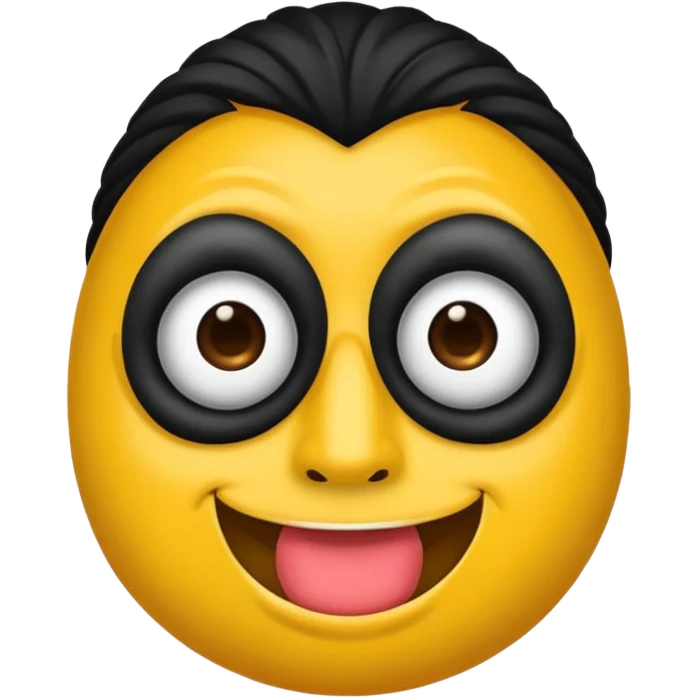 Um emoji gotico com a máscara de espinhos d emoji