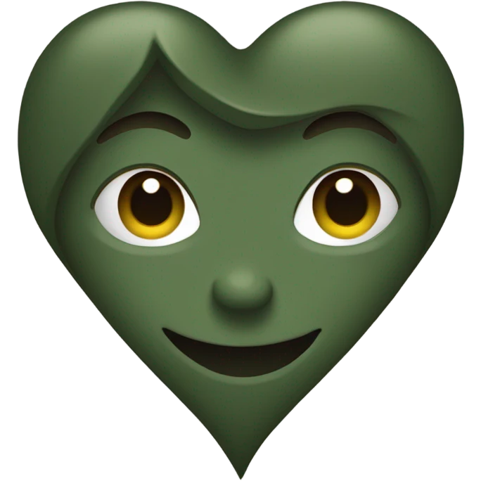 Army green heart emoji