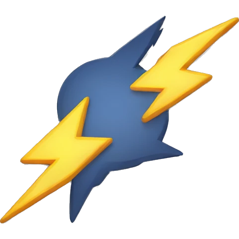 Lightning emoji