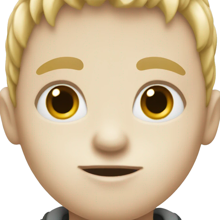 small boy having white skin  emoji