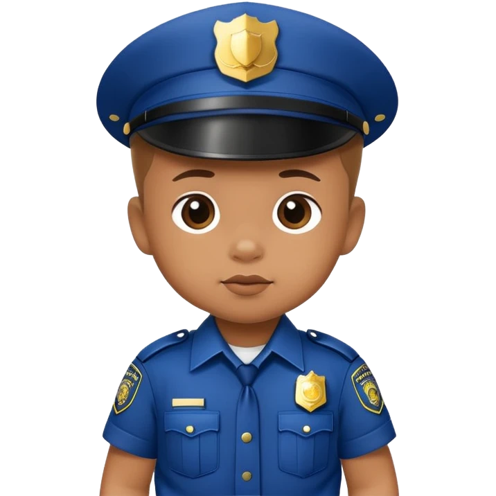 Baby as a police man emoji