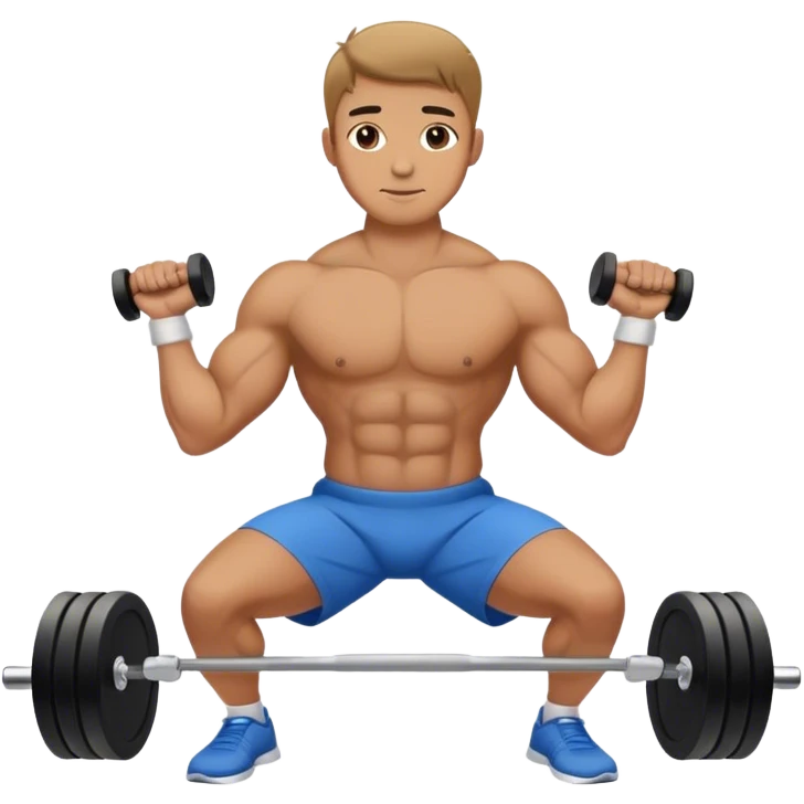 man weighted wrist curl emoji