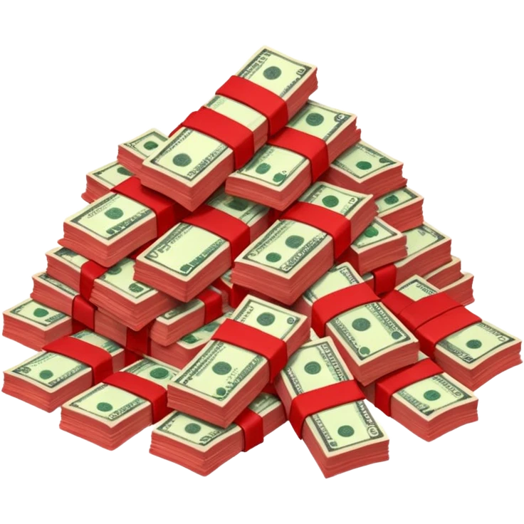 red color money emoji