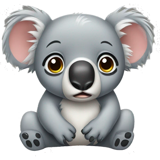 crying koala emoji