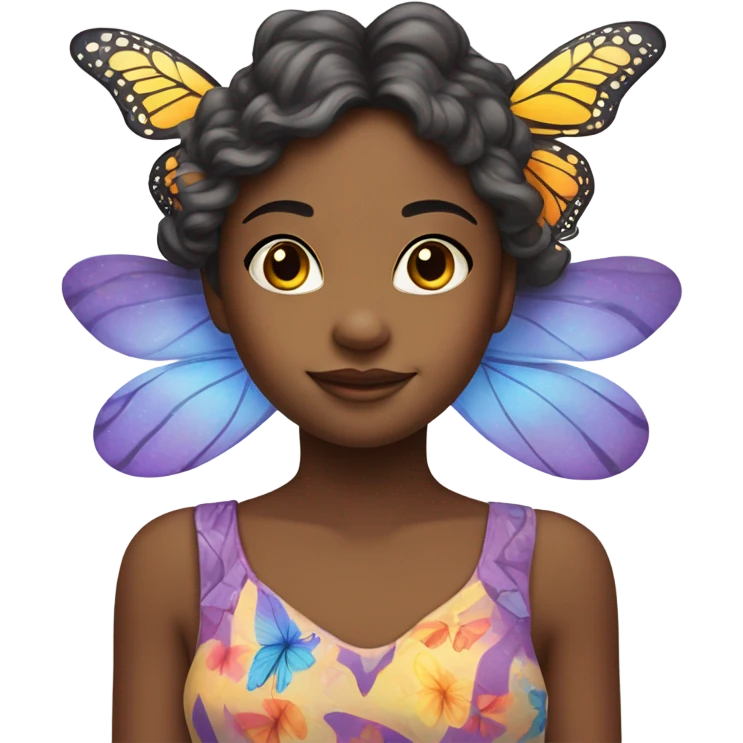 butterfly girl emoji