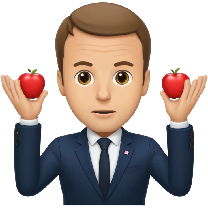 Macron entrain de faire caca emoji