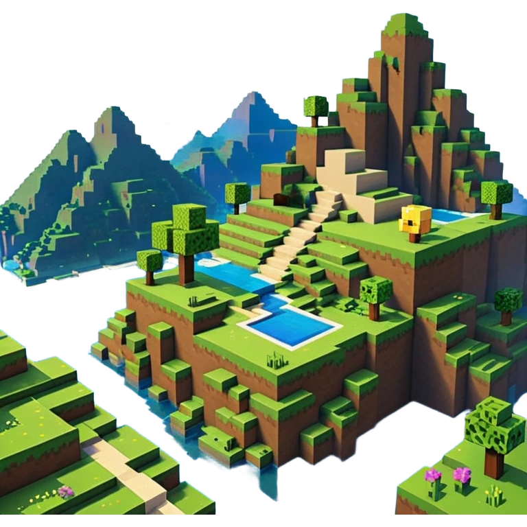 a minecraft landscape emoji