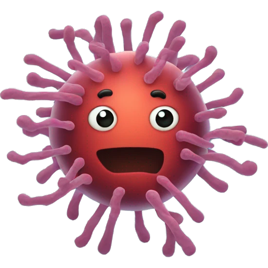 E coli bacterium emoji