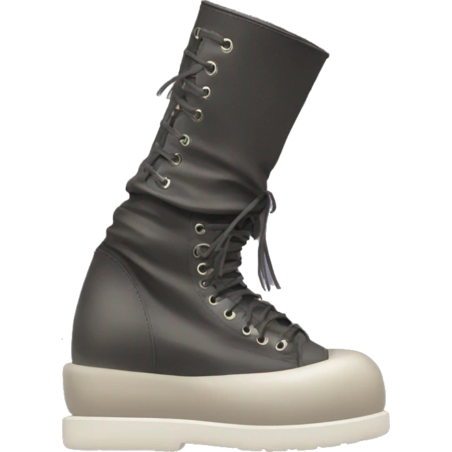 rick owens boot emoji