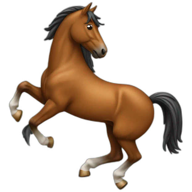 Cheval qui saute emoji