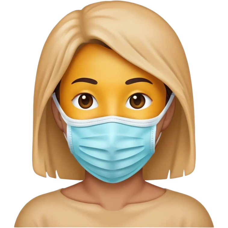 Bonito emoji de mascarilla emoji