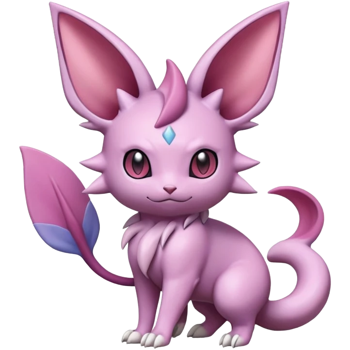 Nidorino-Espeon-Skitty-Pokémon-Fakémon-hybrid-creature (full body) emoji