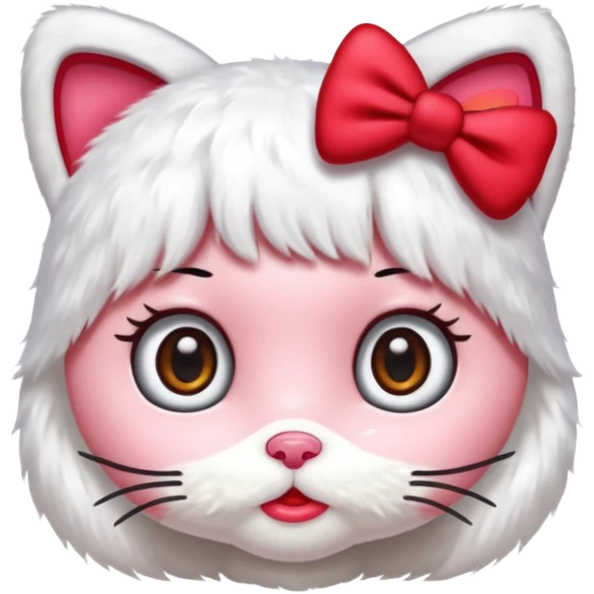 Human like hello kitty style emoji