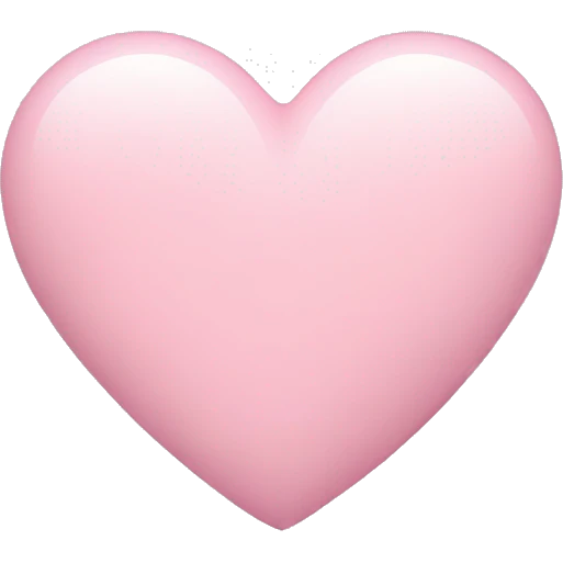 pastel pink heart emoji
