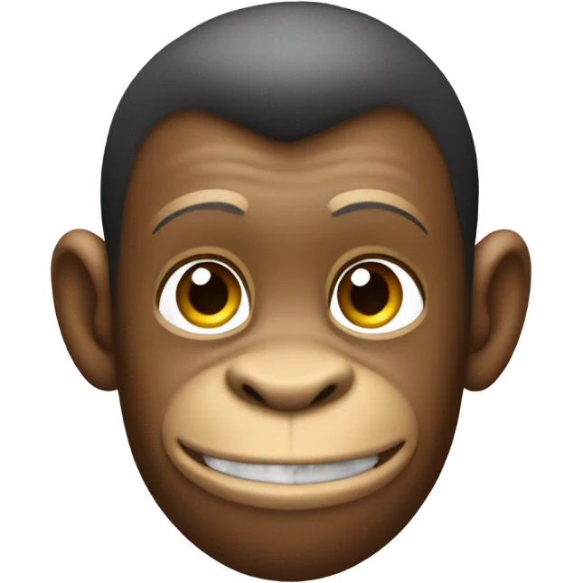 Monkey with a MASSIVE low taper fade emoji