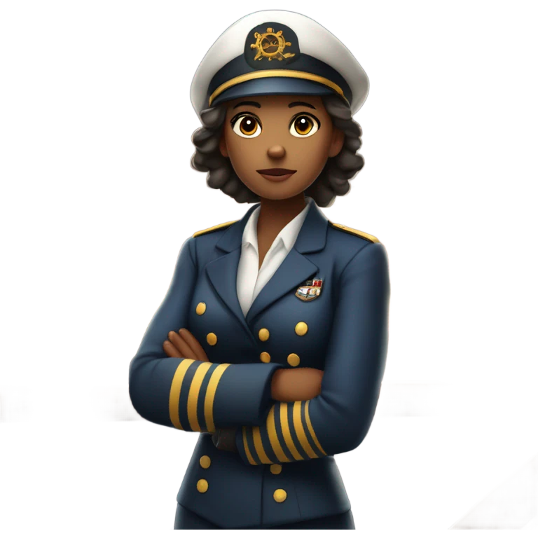 Ship Captain Woman  emoji