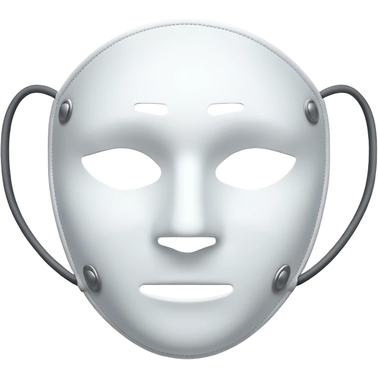 white facemask emoji