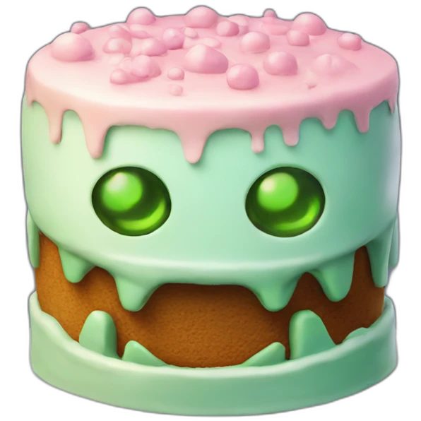 cake in alien shape emoji
