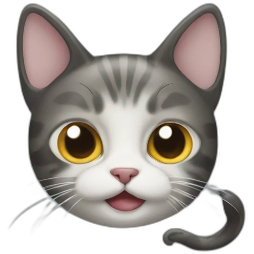 cat mixed with a octapus emoji