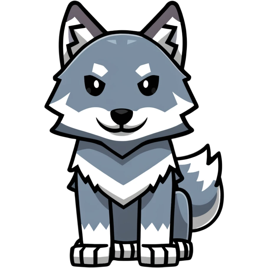 Minecraft wolf emoji