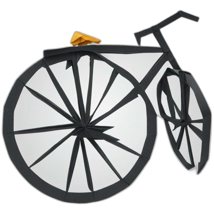 Origami bicycle emoji
