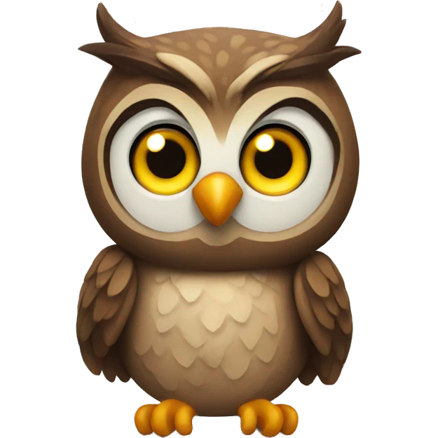 Owl wishing happy birthday emoji