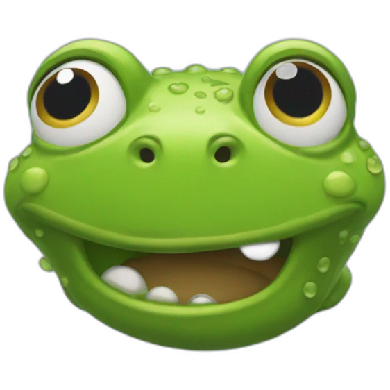Simpsons cry frog emoji
