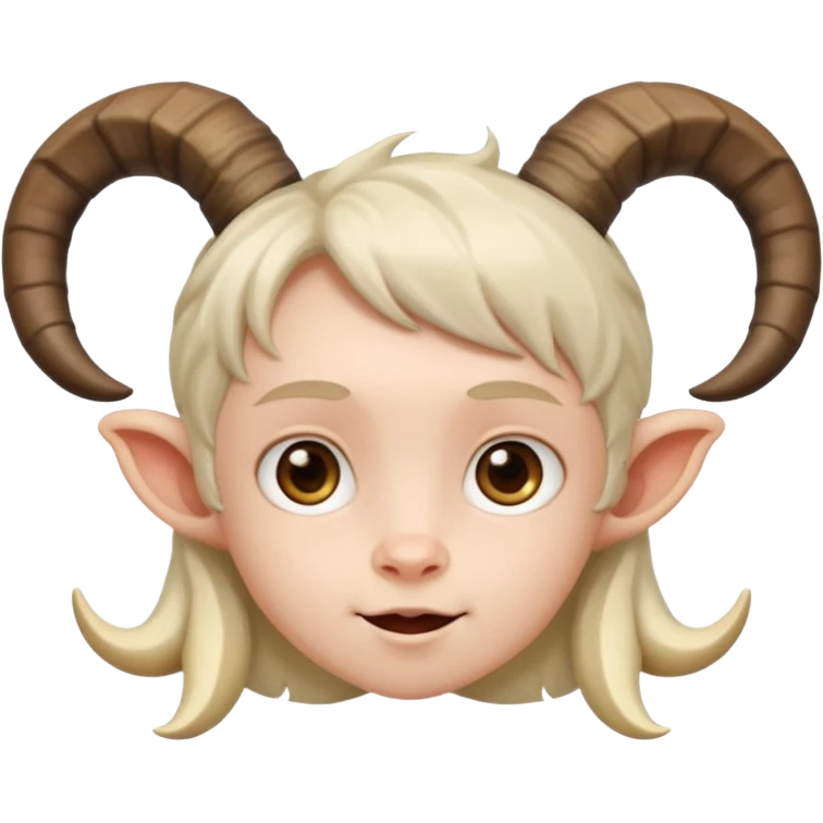 child with goat horn emoji
