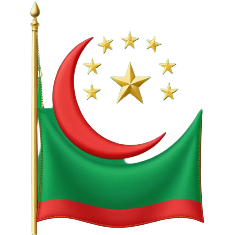 Türkmen flag mi emoji