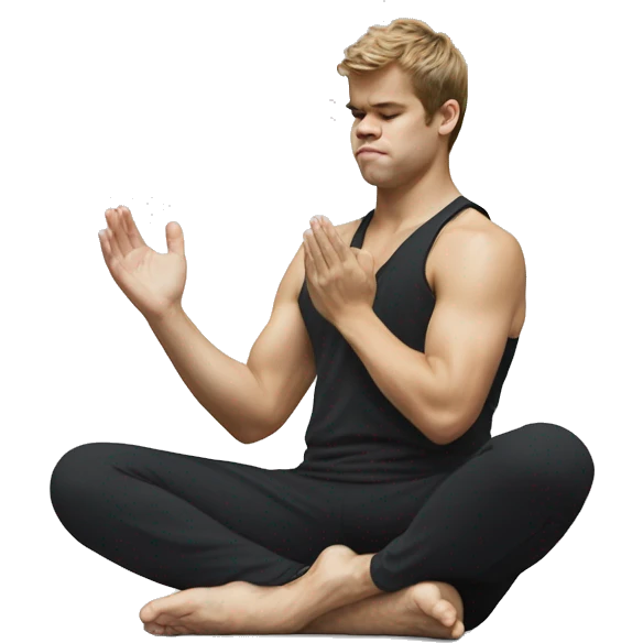 magnus carlsen yoga emoji