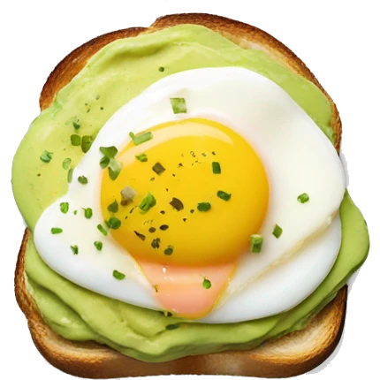 avocado toast an eggs benedict emoji