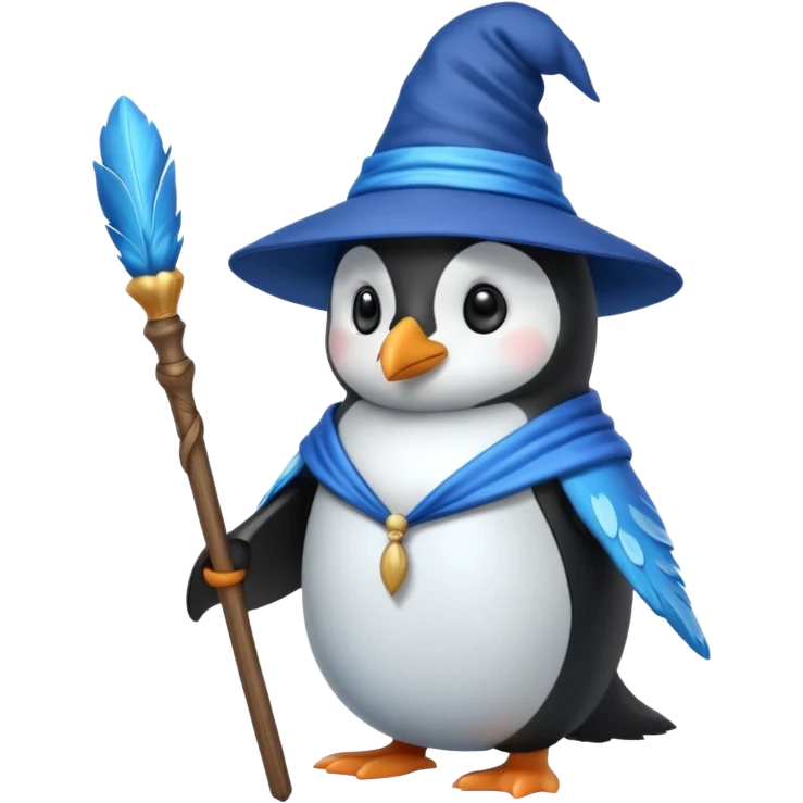 Penguin Wizard emoji