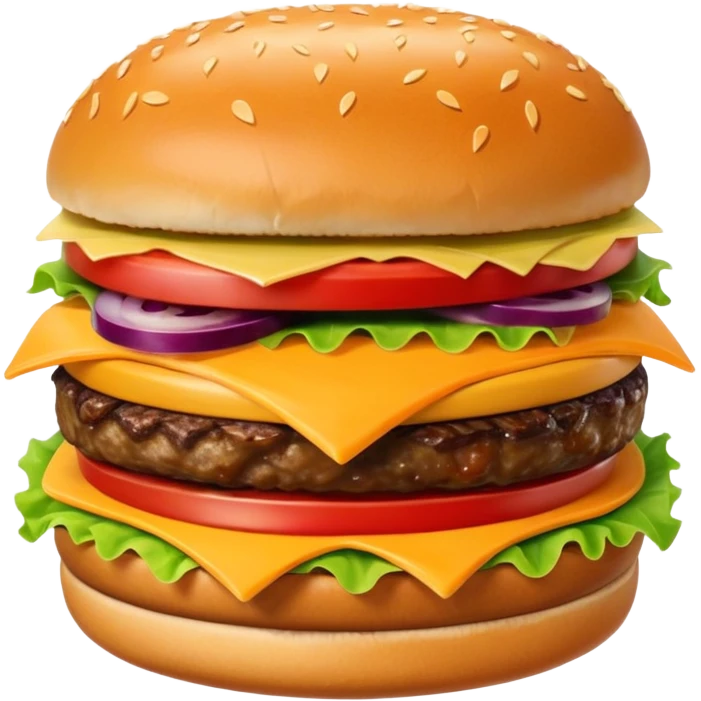 hamburguesa con cheddar emoji