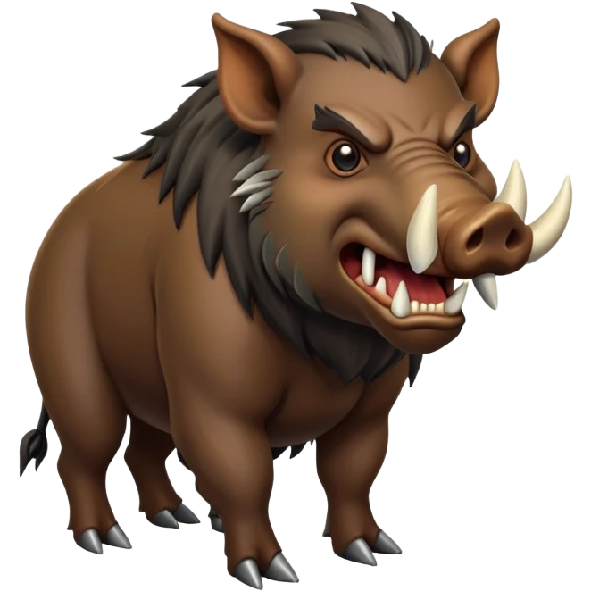 evil boar emoji