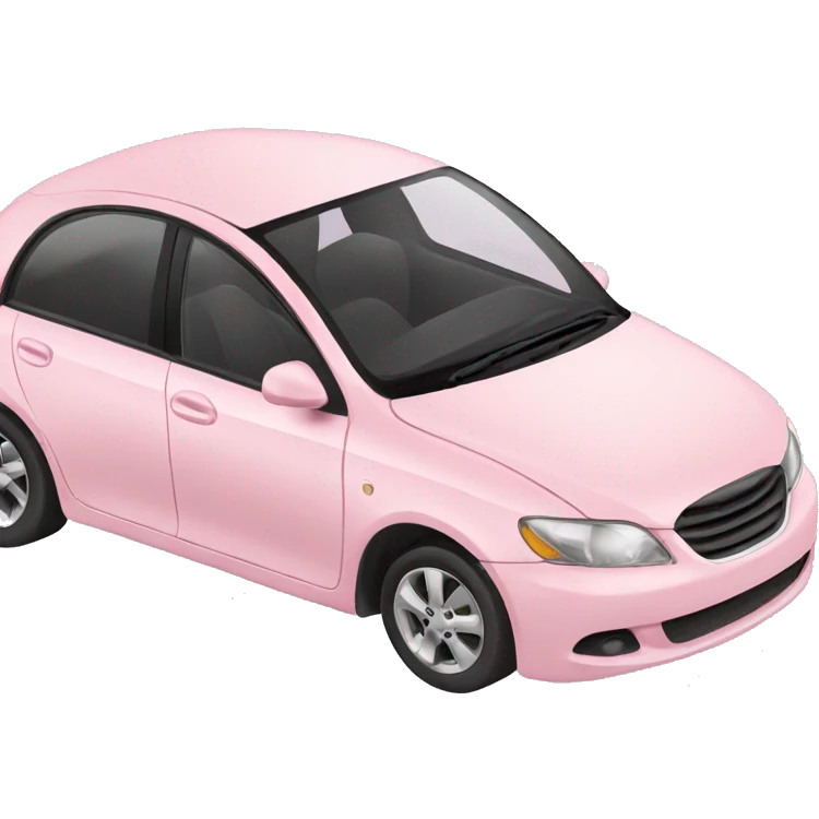 light pink car emoji