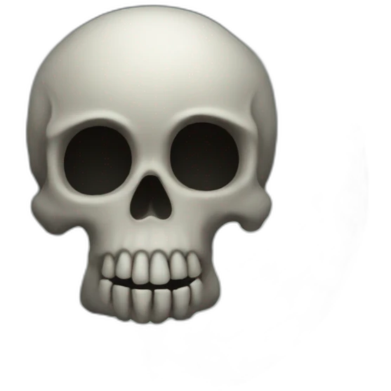 A-skull-in-the-moon emoji