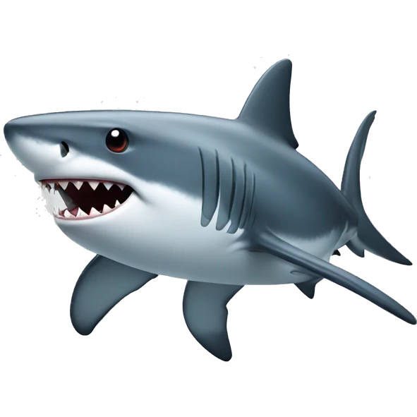 Shark with top emoji