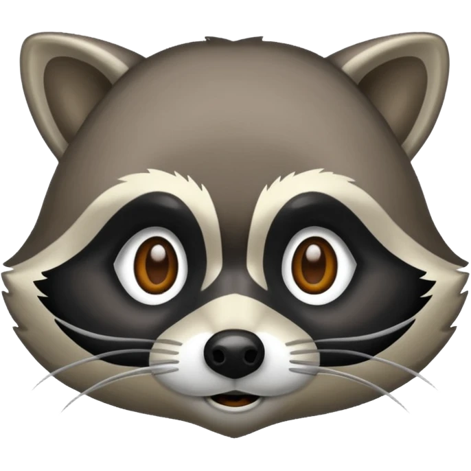 Raccoon bandit emoji