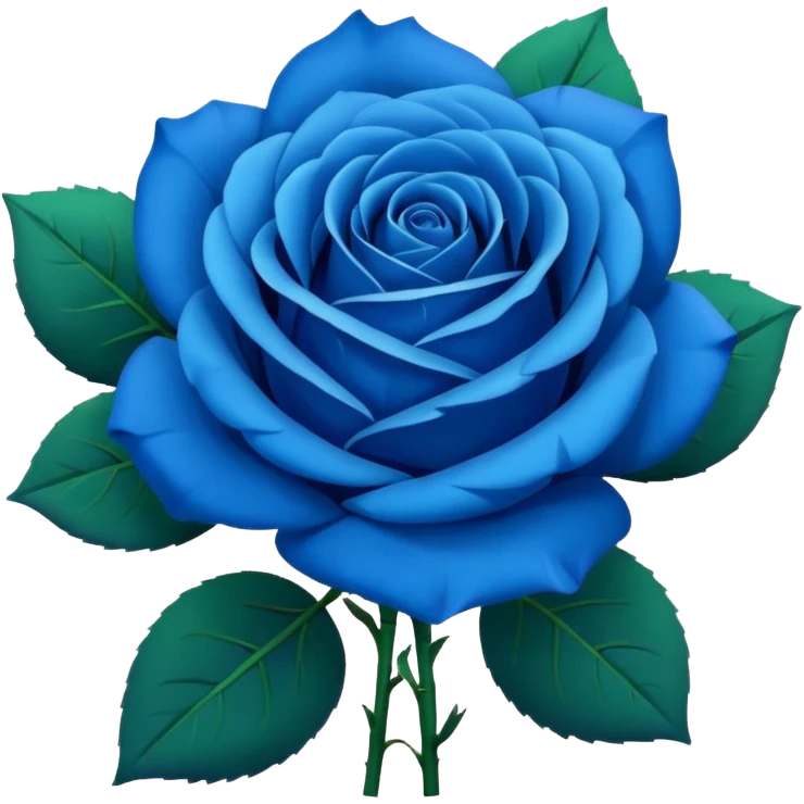 Blue rose bouquet emoji