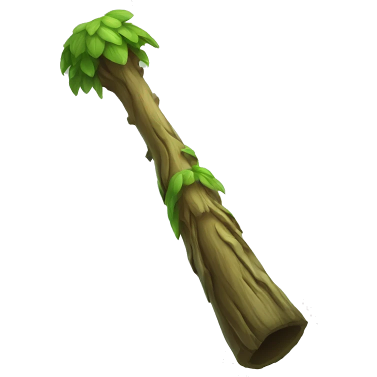 druid staff with green top emoji
