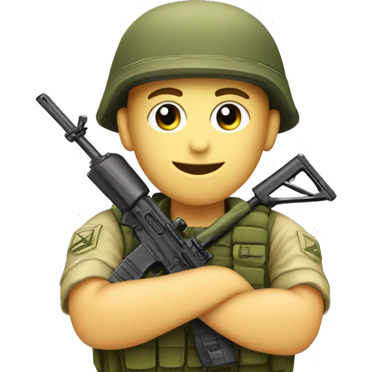 IDF symbol with soldiers  emoji