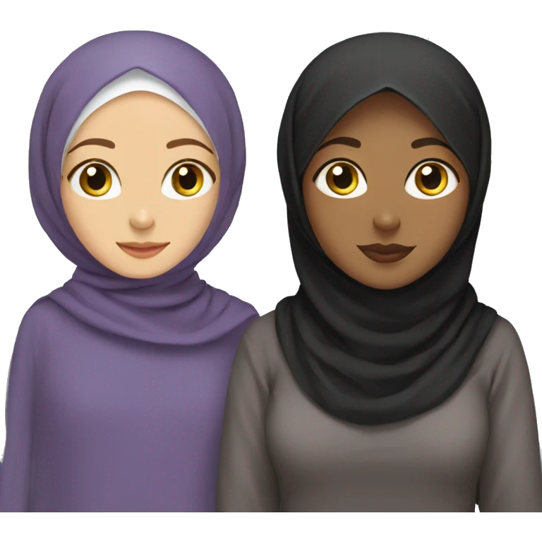 Hijabi and cat emoji
