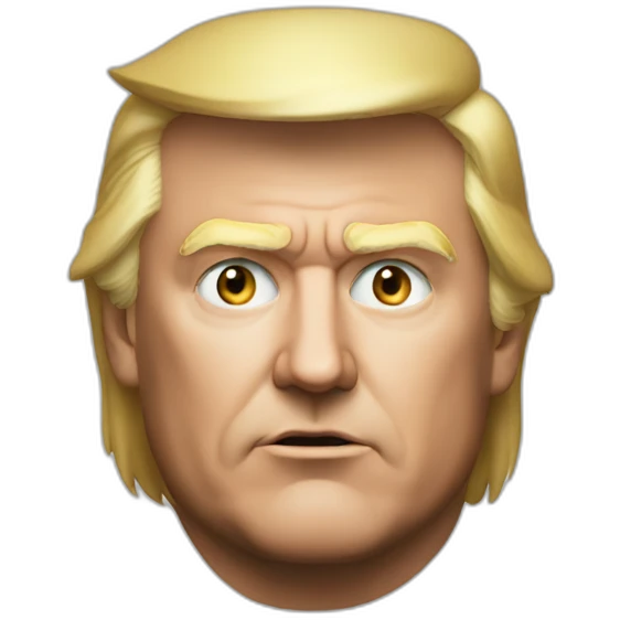 Trump as wolfface emoji