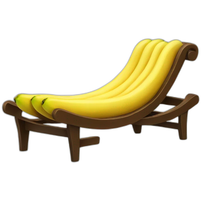 Chaise en banane emoji