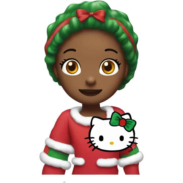 Hello kitty Christmas  emoji