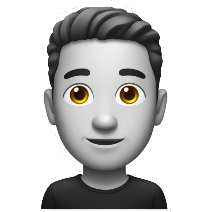 Black and white standfor emoji