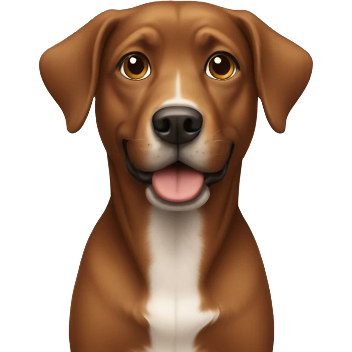 Brown dog emoji
