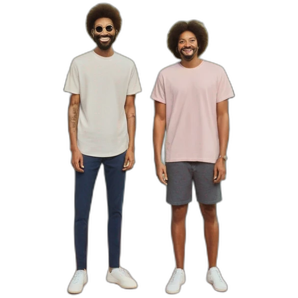 Tall and short friends emoji