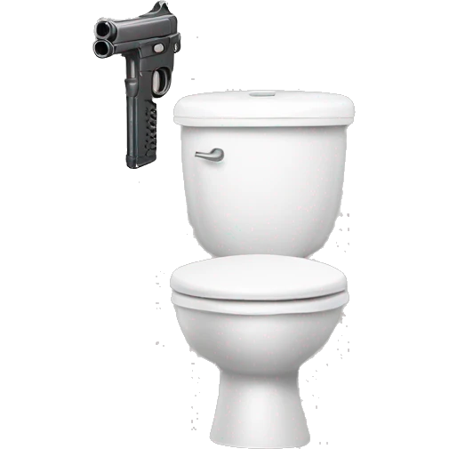 skibidi toilet gun emoji